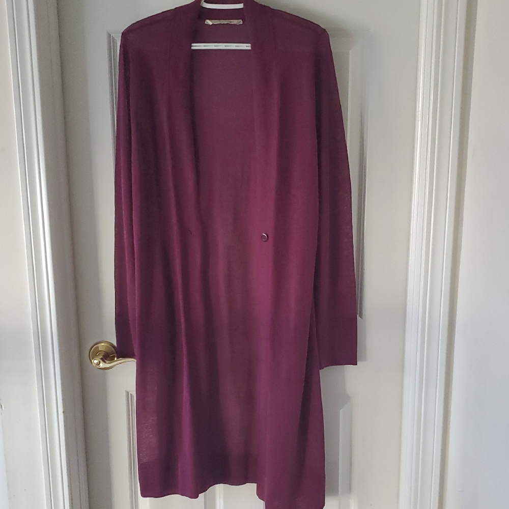 Soft Surroundings One Button Closure Front Cardig… - image 1